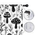 thumbnail image 4 of Blackout Kids Curtains,Black and White Mushroom Childrens Insulated Curtains Set Of 2,Bedroom Essentials,Toddler Room Decor 52x63in(132x160cm), 4 of 4