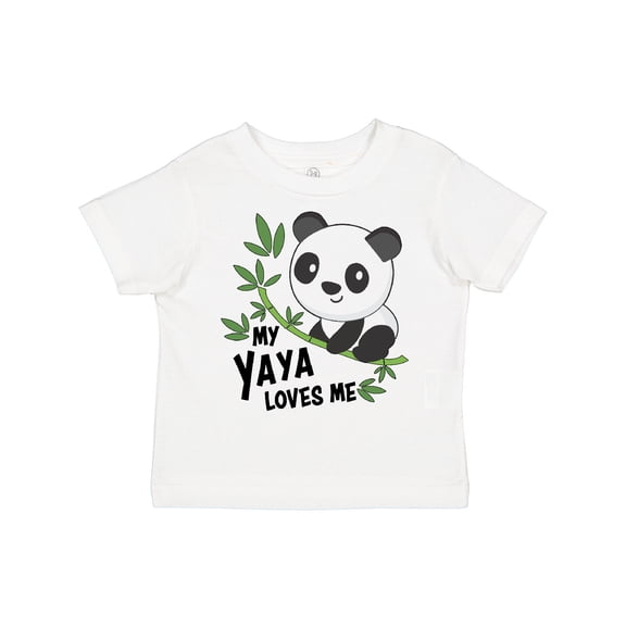 Inktastic My Yaya Loves Me- cute panda Boys or Girls Toddler T-Shirt