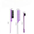 thumbnail image 3 of 3pcs/lot Double Sided Edge Control Hair Comb Hair Styling Hair Brush Accessories New Oil-Baked Brush Comb Styling Partition Comb, 3 of 6