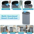 thumbnail image 6 of 13 Gallon Plastic Garbage Can  Kitchen Trash Can  Automatic Touch Free  Trash can with Lid 50 Liter Waste Bin Mute Anti-Fingerprint for Bedroom Home Office Living Room, Gray, 6 of 7