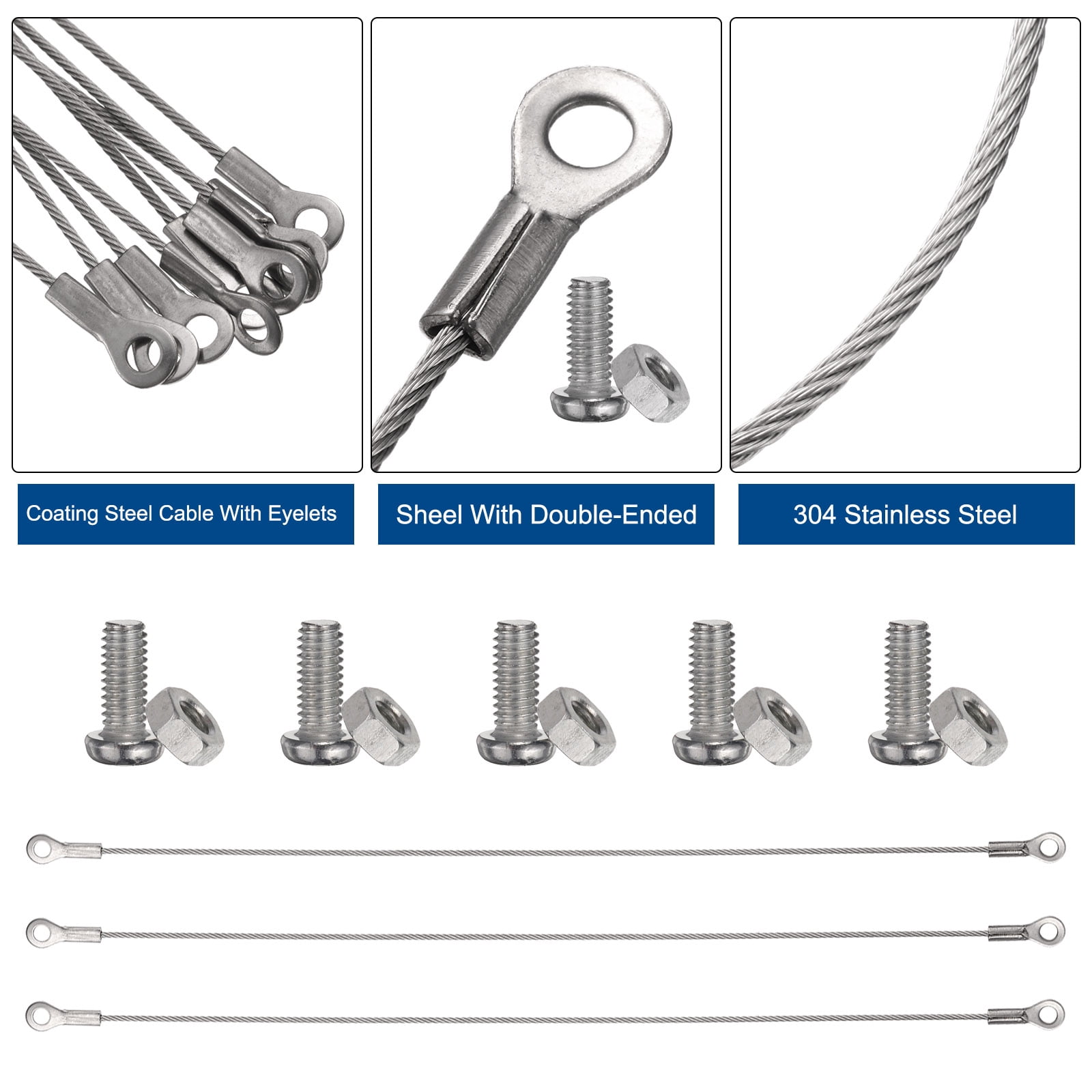 Unique Bargains Durable 304 Stainless Steel Cabinet Door Restraint Hinge Limiter 12"