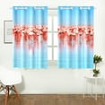 thumbnail image 2 of MKHERT Flamingo Birds Window Curtain Kitchen Curtain 26x39 inch,Two Piece, 2 of 3