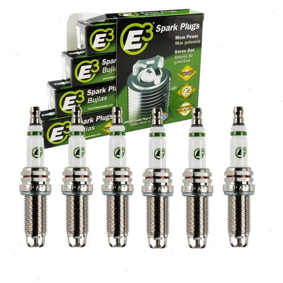 6 pc E3 Spark Plugs compatible with INFINITI QX60 3.5L V6 2014-2022