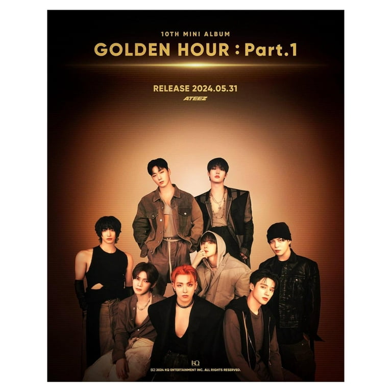 ATEEZ GOLDEN HOUR : Part.1 10th Mini Album with Tracking Sealed