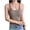 Coffee, variant on Women's Summer Tank Tops Ribbed Scoop Neck Racerback, Slim Fit Spaghetti Strap Cami Solid Color Basic Sleeveless Shirt 2026 Fashion Layering Casual Beach Outfits