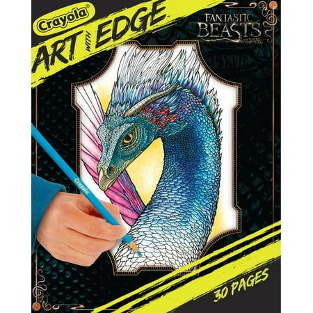 Crayola Art With Edge, Fantastic Beasts Coloring Book, Gift, 30 (The Best Coloring Pages)