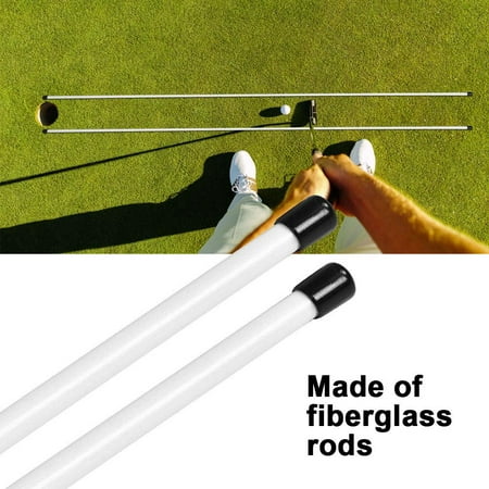 Golf Aid,Ymiko 3 Colors 1 Pair Practice Exercice Rods Training Aid Golf Indicator Alignment