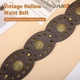 thumbnail image 5 of Women's Western Wide Belt Cowgirl Boho Disc Belt for Dresses Jeans, 5 of 6