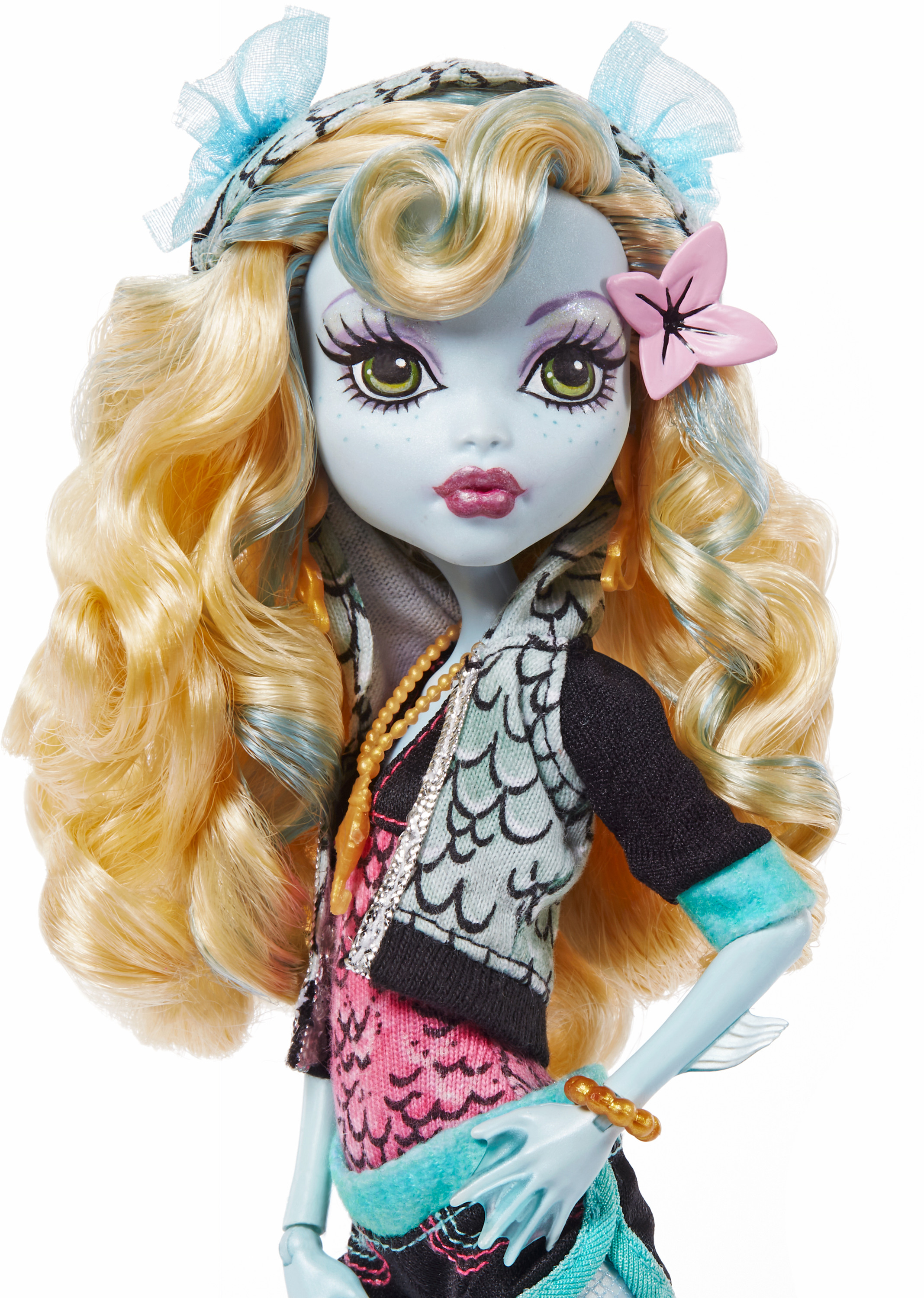 Monster High Lagoona Blue Doll, Collectible Reproduction in Original Look with Diary & Doll Stand - image 3 of 6