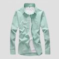 thumbnail image 1 of pstuiky camisetas de manga corta para hombre, Camiseta informal de manga corta con botones y solapa de color liso para hombre camisetas de hombre m, 1 of 3