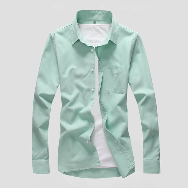 pstuiky camisetas de manga corta para hombre, Camiseta informal de manga corta con botones y solapa de color liso para hombre camisetas de hombre m