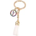 thumbnail image 1 of 26 Letters A-Z Decorative Alphabet Initial Charm Keychain for Women Girls Men Teenager Gift, 1 of 2