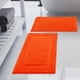 thumbnail image 1 of Juego de alfombras de baño SHACOS Super Soft de 50 x 80 cm + 40 x 60 cm, color naranja, 1 of 9