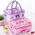 thumbnail image 4 of Sanrio-fiambrera térmica de viaje, bolsa de comida de gran capacidad, bonita, Kuromi Cinnamoroll, Hello Kitty Melody, 4 of 5