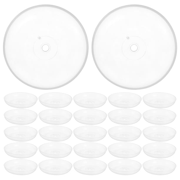 200 Uds. Bobeches de vela transparentes para candelabro, pastel, vela, bandejas antigoteo, protectores de goteo para velas