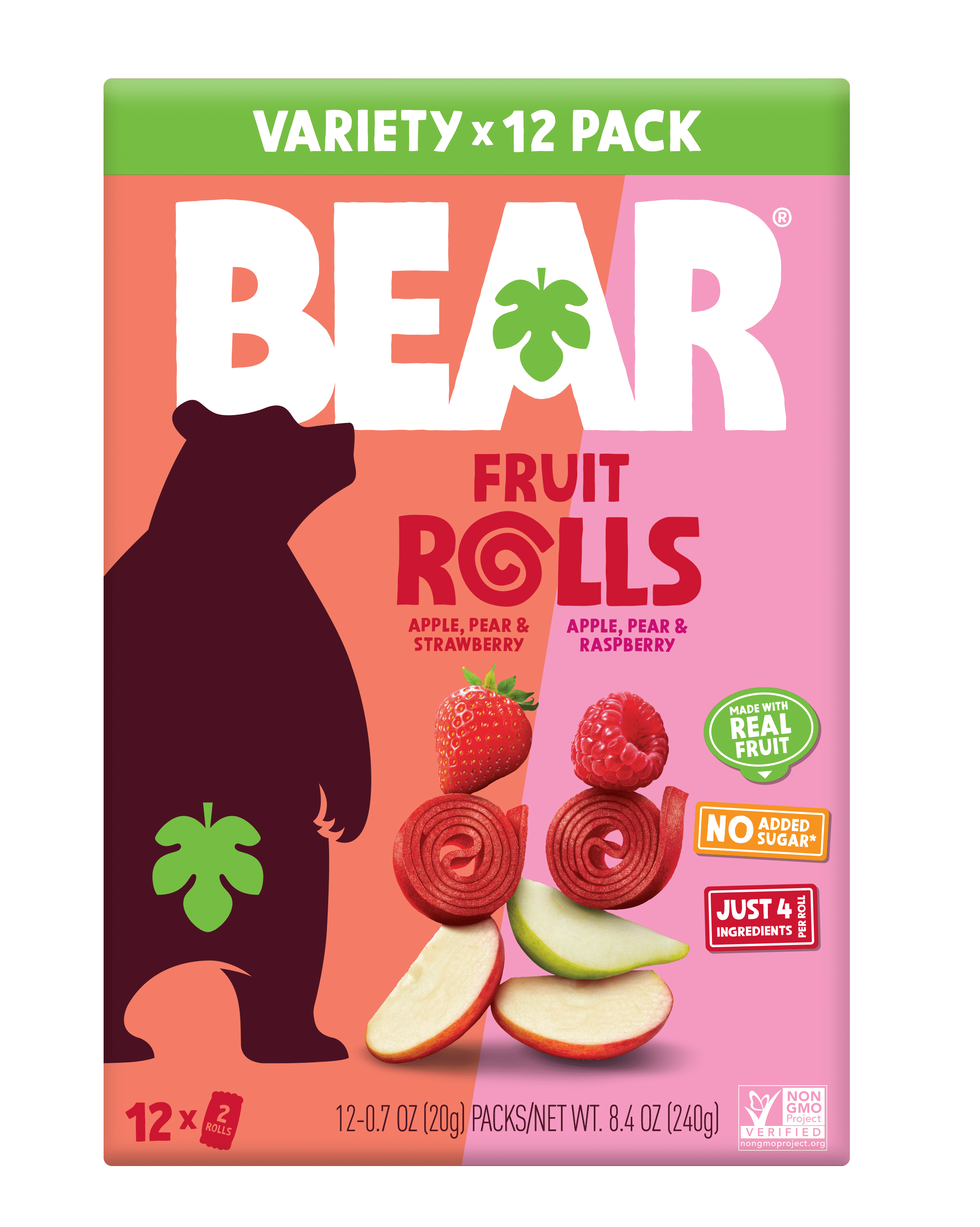 FruitBlox Unspeakable Apple Strawberry Fruit Snacks for Kids, Grab