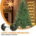 thumbnail image 5 of Uforic 9ft Artificial Spruce Christmas Tree with 2028 Branch Tips, Metal Hinges, Foldable Base, 5 of 6