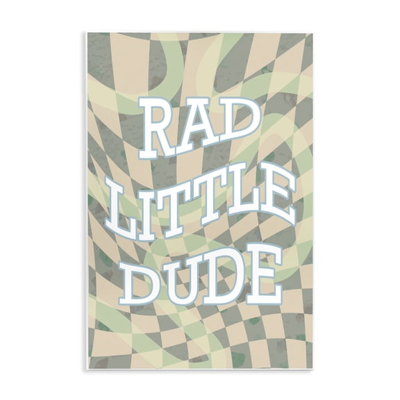 Stupell Industries Contemporary Rad Little Dude Phrase Wall Plaque Art, 13 x 19, by Lil' Rue