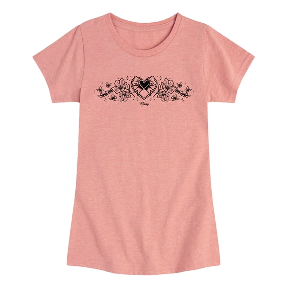 Descendants: Wicked Wonderland - Doodle Pink Fitted Short Sleeve Graphic T-Shirt