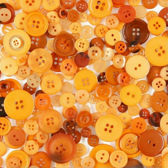 U8MO 50 Resin Buttons Colorful Oranges Jewelry Making Sewing Supplies Assorted Lot