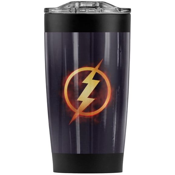 The Flash Title Stainless Steel Tumbler 20 oz Coffee Travel Mug/Cup, Vacuum Insulated & Double Wall with Leakproof Sliding Lid | Great for Hot Drinks and Cold Beverages