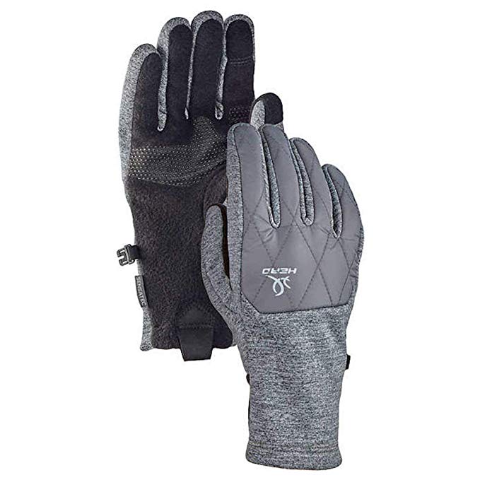 HEAD Women's Hybrid Glove, Cold Weather Running Gloves (Small, Grey