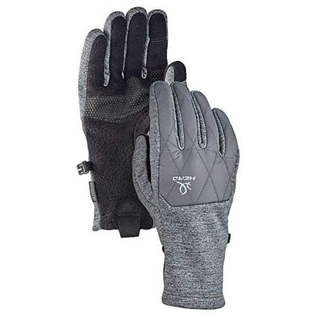 HEAD Women's Hybrid Glove, Cold Weather Running Gloves (Small, Grey) - (Best Running Attire For Cold Weather)