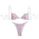 thumbnail image 2 of Trajes de baño Amzcrzy Tankini para mujer, trajes de baño, trajes de baño, bikini, moda, cómodo bikini estampado, traje de baño de color liso para mujer, conjuntos de bikinis rosa, M, 2 of 3