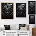 thumbnail image 4 of Designart "Tribal African Masks I" African Tribes Floater Framed Wall Decor, 4 of 7