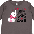 thumbnail image 4 of Inktastic Grammy Loves Me Lots and Lots- cute elephant Boys or Girls Long Sleeve Toddler T-Shirt, 4 of 5