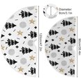 thumbnail image 2 of SKYSONIC Winter Snowflake Christmas Tree Christmas Tree Skirt 36" Christmas Decorations Indoor Outdoor Tree Skir for Home Holiday Party Decorations Gift, 2 of 5