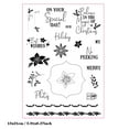 thumbnail image 2 of Ouginx 5.9 by 8.3 Inch Flowers Letter Clear Stamps for Card Making Scrapbooking Arts Crafts Decoration, 2 of 5
