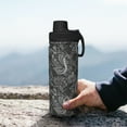 thumbnail image 7 of Yiaed Snake Print Sports Insulated Kettle Bottle Reusable Stainless Steel Insulated Cup, Outdoor Portable Casual Stainless Steel Insulation Cup, 7 of 7