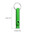 thumbnail image 2 of Uxcell Safety Whistle, Aluminum Outdoor Survival Whistle for Camping, Green 5 Pack, 2 of 5
