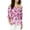 Ivory, variant on Rachel Roy Womens Floral Chiffon Knit Blouse, Purple, X-Large