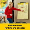thumbnail image 5 of Post-it Super Sticky Easel Pad, 25" x 30", Yellow With Blue Lines, Pad Of 30 Sheets, 5 of 7
