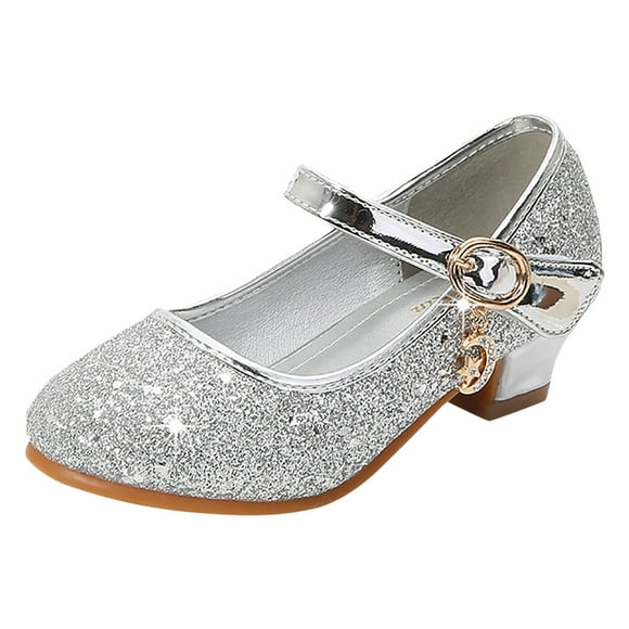 FhsagQ Boots Girls Cowboy Boots Size 3 Youth Girl Princess Pu Sequins Shoes Children Silver Performance Shoes Girls Cowboy Boots Size 2 Silver Girls Cowboy Boots Size 4 Toddler Silver 26