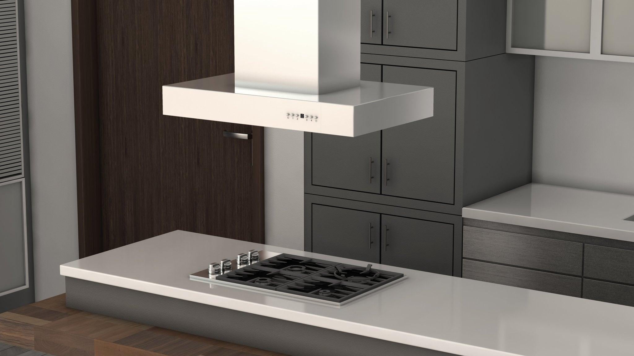ZLINE 42 in. Outdoor Island Mount Range Hood in Stainless Steel (KECOMi-304-42)