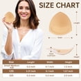 thumbnail image 3 of Nimiah Bra Inserts Breast Pads 3 Pairs Sewn Edges bra inserts Fits A/B for Sport Bras Swimsuits Bikini Tops Beige, 3 of 10