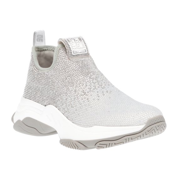 Tenis Steve Madden Mythical Silver para mujer, color plata.