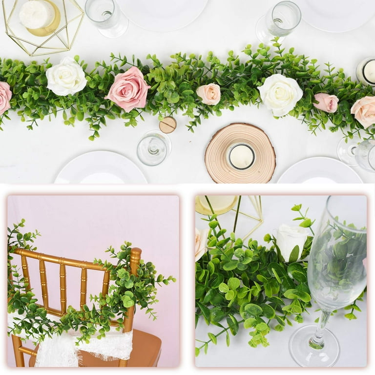 Fully Baby Breath Greenery Wedding Flower Garland, Baby Shower Flower  Reception Table Runner, Artificial Flower Runner Ceiling Decor 