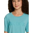 thumbnail image 4 of Reebok Girls Relay Slinky Jersey Cropped Short Sleeve T-Shirt, Sizes 4-18, 4 of 7