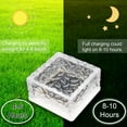 thumbnail image 2 of 1 lámpara de 4 LED de colores, luz solar para exteriores con control remoto, luces solares para caminos, luces de ladrillo para estanques al aire libre, caminos de tierra, jardines y patios, 2 of 5