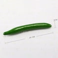 thumbnail image 5 of opvise Simulation Vegetable Realistic No Withering Wear-resistance Photography Props Simulation Foam Cucumber Model for Dining Room Green, 5 of 7