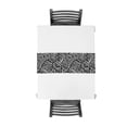 thumbnail image 4 of 5Size Ethnic Geometric Black And White Table Runner Linen Cotton Table Flag Modern Party Wedding Decor Dinning Table Runners, 4 of 5
