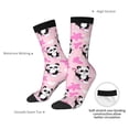 thumbnail image 4 of Daiia Funny Panda Draws A Heart Print Crew Socks – Soft Breathable Long Socks for Men & Women, Moisture-Wicking & Comfortable Daily Wear Socks, One-Size Fits Most (US 5-11), 4 of 6