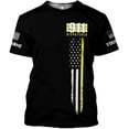 thumbnail image 2 of Personalized Name Dispatcher Thin Yellow Line US Flag Dispatcher T-Shirt, Custom Name Dispatcher T Shirts for Men and Women (T-shirt, 3XL), 2 of 8