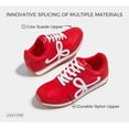 thumbnail image 4 of LUCKY STEP Stylish Retro Casual Comfortable Running Walking Shoes,Red,Womens, 4 of 10