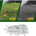 Large Metal Chicken Coop Upgrade TriSupporting Wire Mesh Chicken Run
