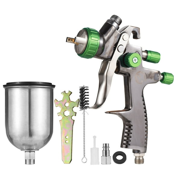 LVLP Gravity Feed Air Spray Gun Mini Paint Spraying Gun Kit 1.3mm Nozzle 600ml Fluid